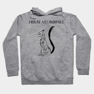 House Ailurophile, black tribal tattoo Hoodie